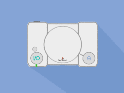 Playstation Psx gif animation console design game gif illustration playstation psx sony vector