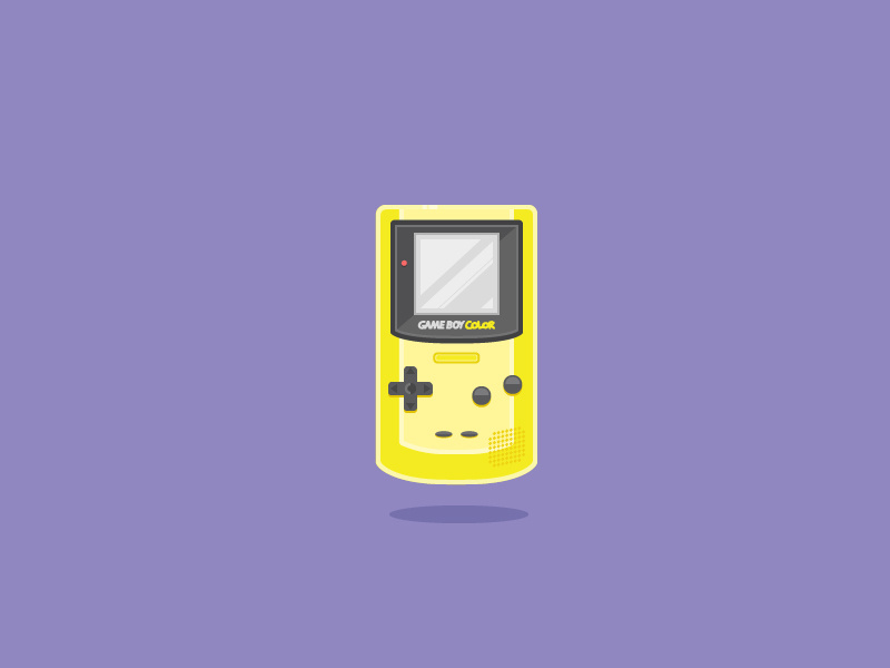 Gameboy Color gameboy color gameboy nintendo animation vector illustration sleep gif