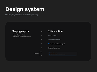 ICE | Design system (typography)