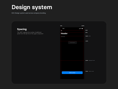ICE | Design system (Layout + spacing) business design finance fintech illustration investing logo mockup ui ux