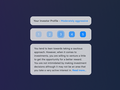 Onboarding | Get your Investor Profile business design finance fintech illustration investing logo mockup ui ux