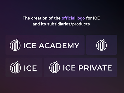 ICE | The creation of the logo business design finance fintech illustration investing logo logodesign mockup ui ux