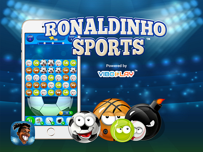 Ronaldinho Sports ™ art director cartoon design game app game art game design ui ux ui elements