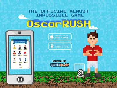 OscarRUSH by Oscar Emboaba 2d game design art director cartoon game app game art game design illustration pixel art ui ux vector