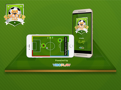 Air Soccer Pro Game App 2d game design cartoon game game app game art game design illustration ui ux vector