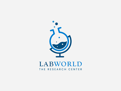 labworld minimalist logo design