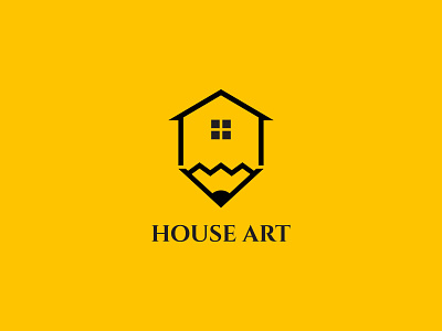 House art logo design. Creative house logo design.