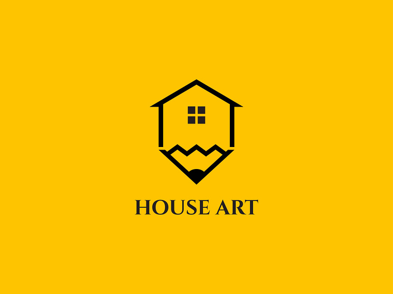 House art logo design. Creative house logo design. by pixivect on Dribbble