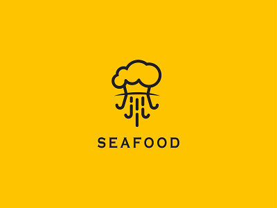 Seafood logo design. Octopus with food concept app apps logo branding chef design gradient logo logo logo design logo genarations logocool logofolio logoidea logoinspirations logomake logomaker logoshop restaurant logo sea food sea food lover sea food restaurant