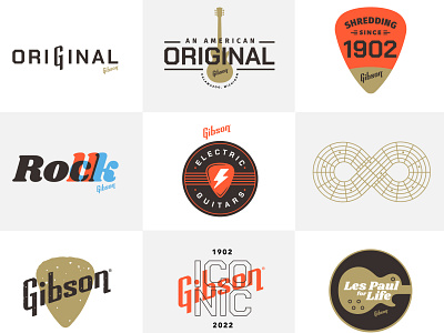 Gibson Rebrand branding design gibson graphic logo vector