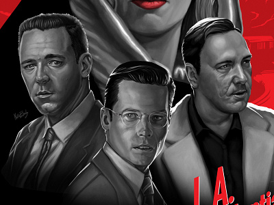 L.A. Confidential Poster digital illustration movie poster movies poster