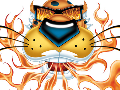 Chester Fire cheetah cheetos chester illustration