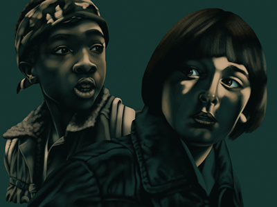 Stranger Things WIP II digital illustration stranger things