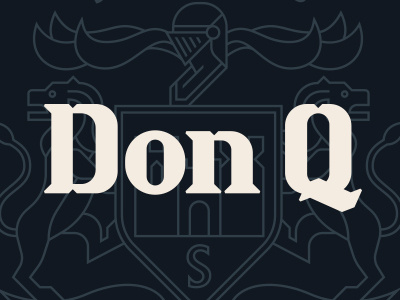 Don Q Rum Rebrand branding design graphic logo typography