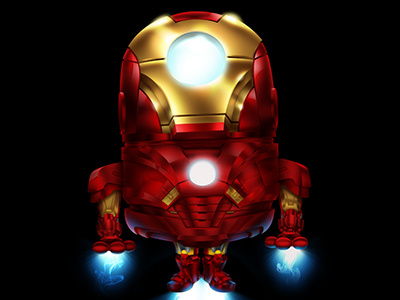 Iron Min digital illustration photoshop