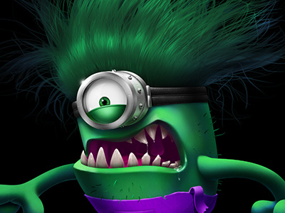 Hulk Minion digital illustration