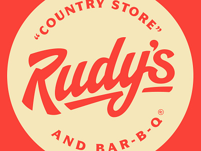 Rudy's BBQ Rebrand branding design typography