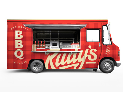 Rudy's Food Truck branding design typography