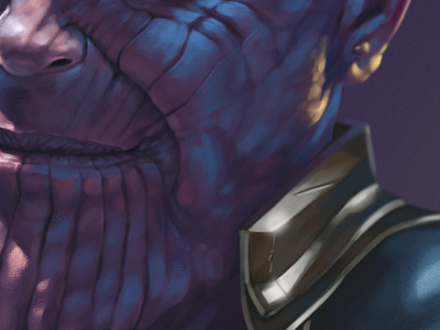 Thanos WIP 3 digital illustration marvel