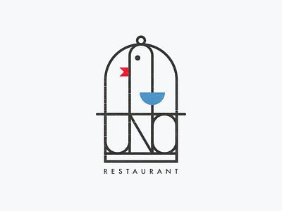 UNO Restaurant design graphic identity logo restaurant