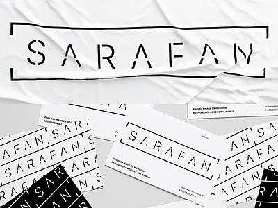 SARAFAN Logo architecture black branding furniture logo metal white