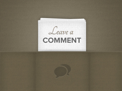 Leave a comment comment interface paper texture