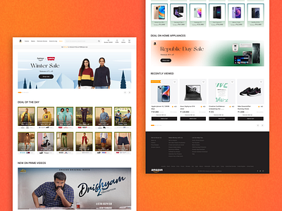 Amazon E-Commerce Website Redesign design ui uiux uiuxdesign ux webdesign
