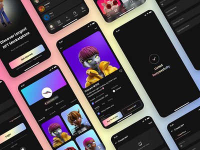NFTs : Buy & Sell NFTs appdesign design ui uiux uiuxdesign ux ux design
