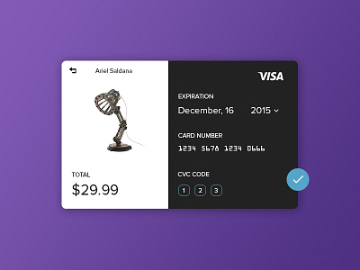 Daily UI 2 - Credit Card Checkout