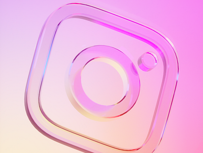 Instagram Re-structured 3d 3d art 3d modeling blender cycles design graphic design illustration logo logo design render