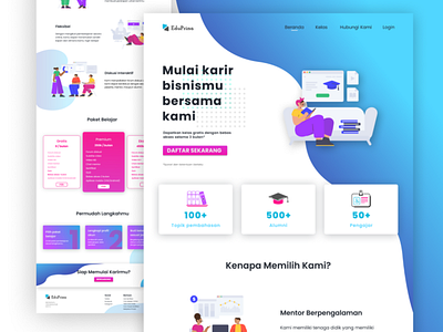 Eduprina landing age landing page ui ux web design