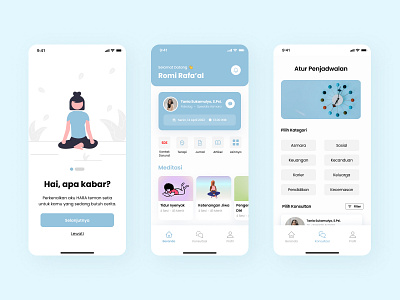 HARA Mobile App consultation app mobile design uiux