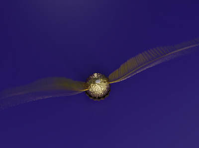 The real golden snitch 3d art blender3d cgi design motion design motion graph