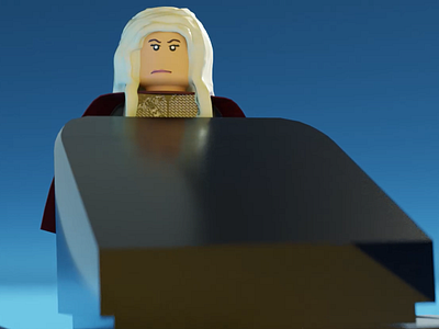 Lego Daenerys 3d art blender3d branding cgi characterdesign design illustration lego modeling motion design motion graph