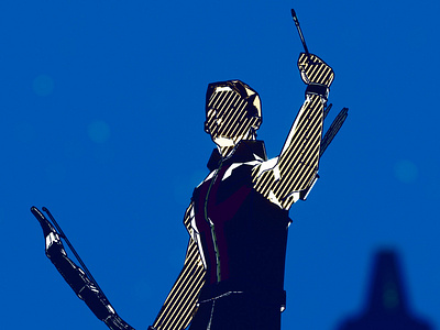 Hawkeye- Low poly + Comic Style