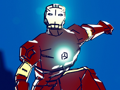 Iron Man- Low poly + Comic Style