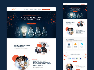 Performance Technology Partners (PTP) - Website Redesign design ui web