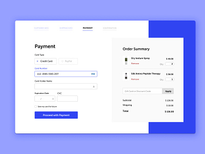 Credit Card Checkout Design