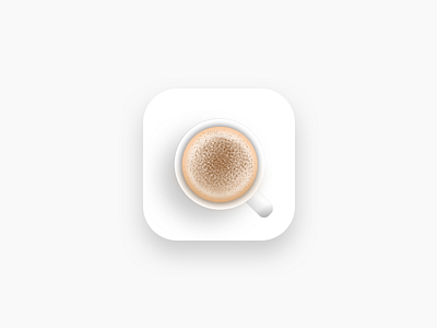 Cappuccino App Icon app icon cappuchino coffee concept ios icon ios stickers sketch vector