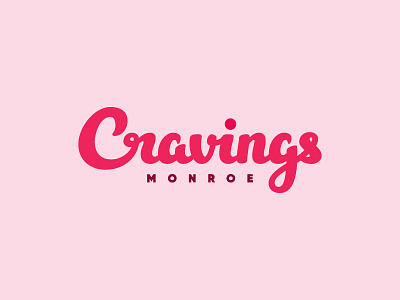 Cravings identity lettering logo logotype script typography wordmark