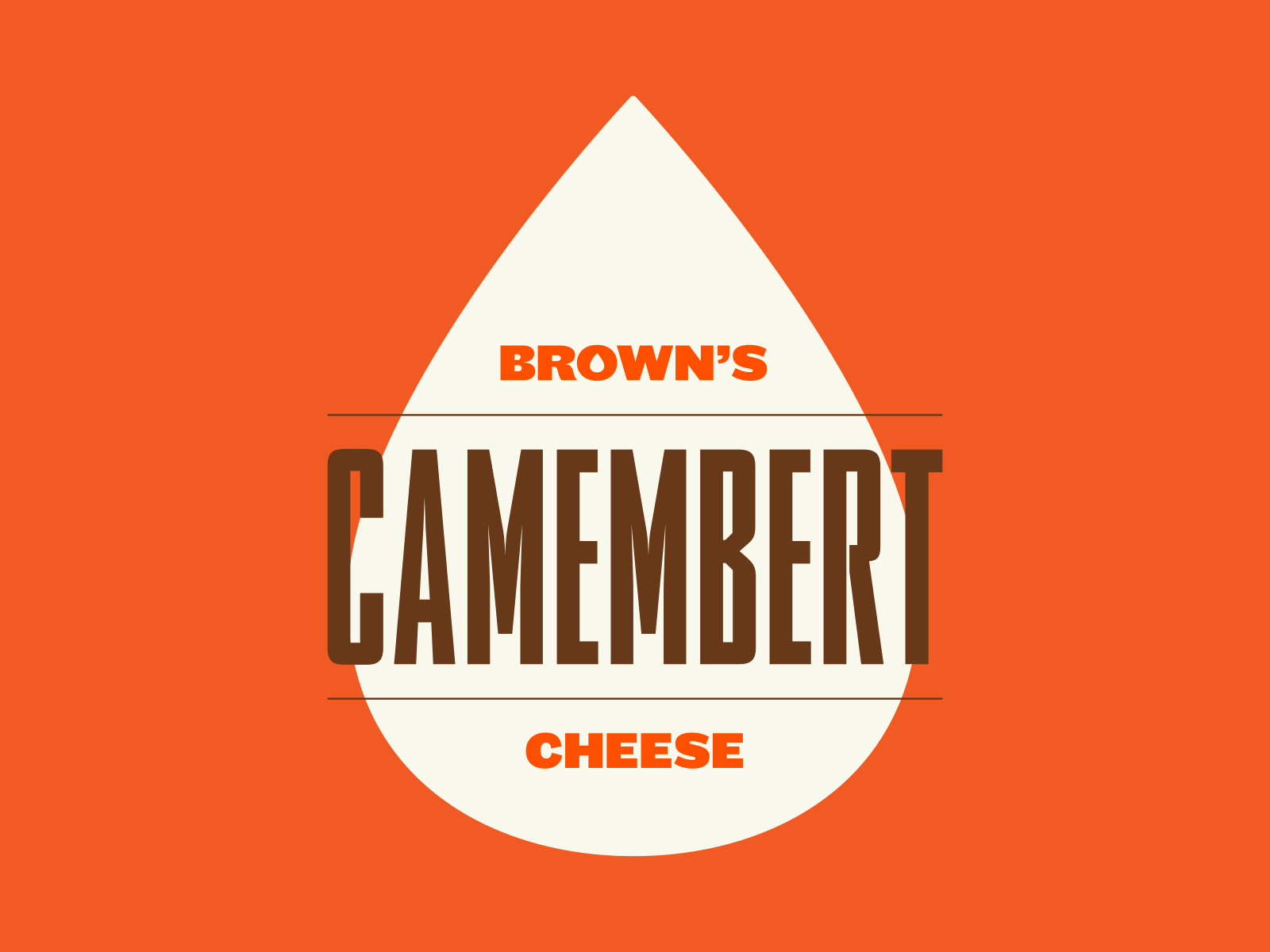 Brown's Cheese cheese food identity identity branding identity design logo orange packaging packaging design