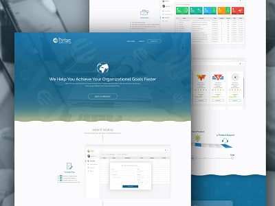 Hytae Company Website app application cloud company page computer globe process road screens tags way web page