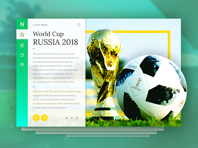 Russia 2018 application ball cup green news russia shot world yellow