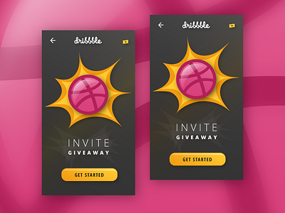 Dribbble invites draft dribbble invitation invite invites pink player shot