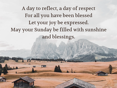 Sunday Blessed Quote -  zionah digital