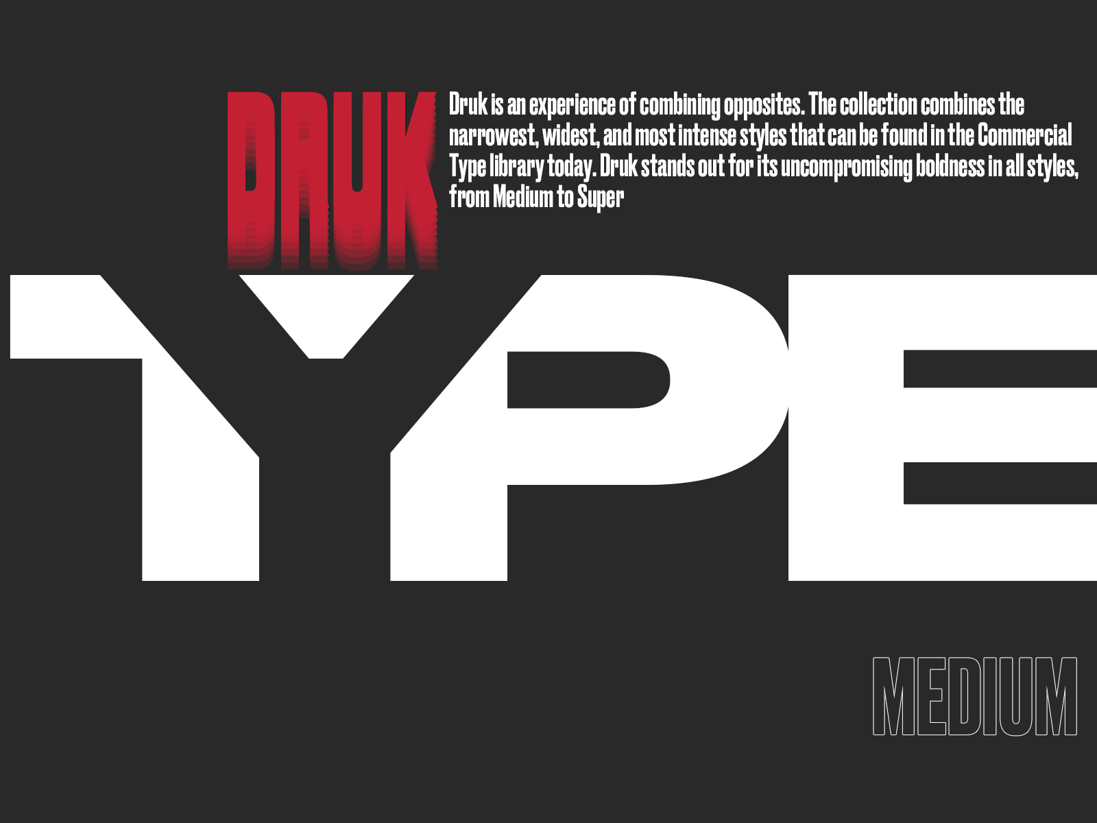 Druk font animation branding creative designer minimal new typography ui ux web