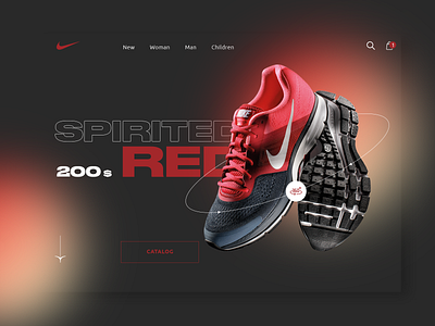 Nike branding creative design designer lux minimal new ui ux web
