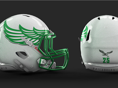 Philadelphia Eagles Helmet Concept branding eagles football logo nfl philadelphia