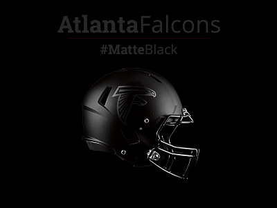 Atlanta Falcons Helmet Concept atlanta falcons football helmet matte black nfl