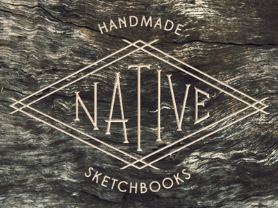 Native branding identity lettering logo